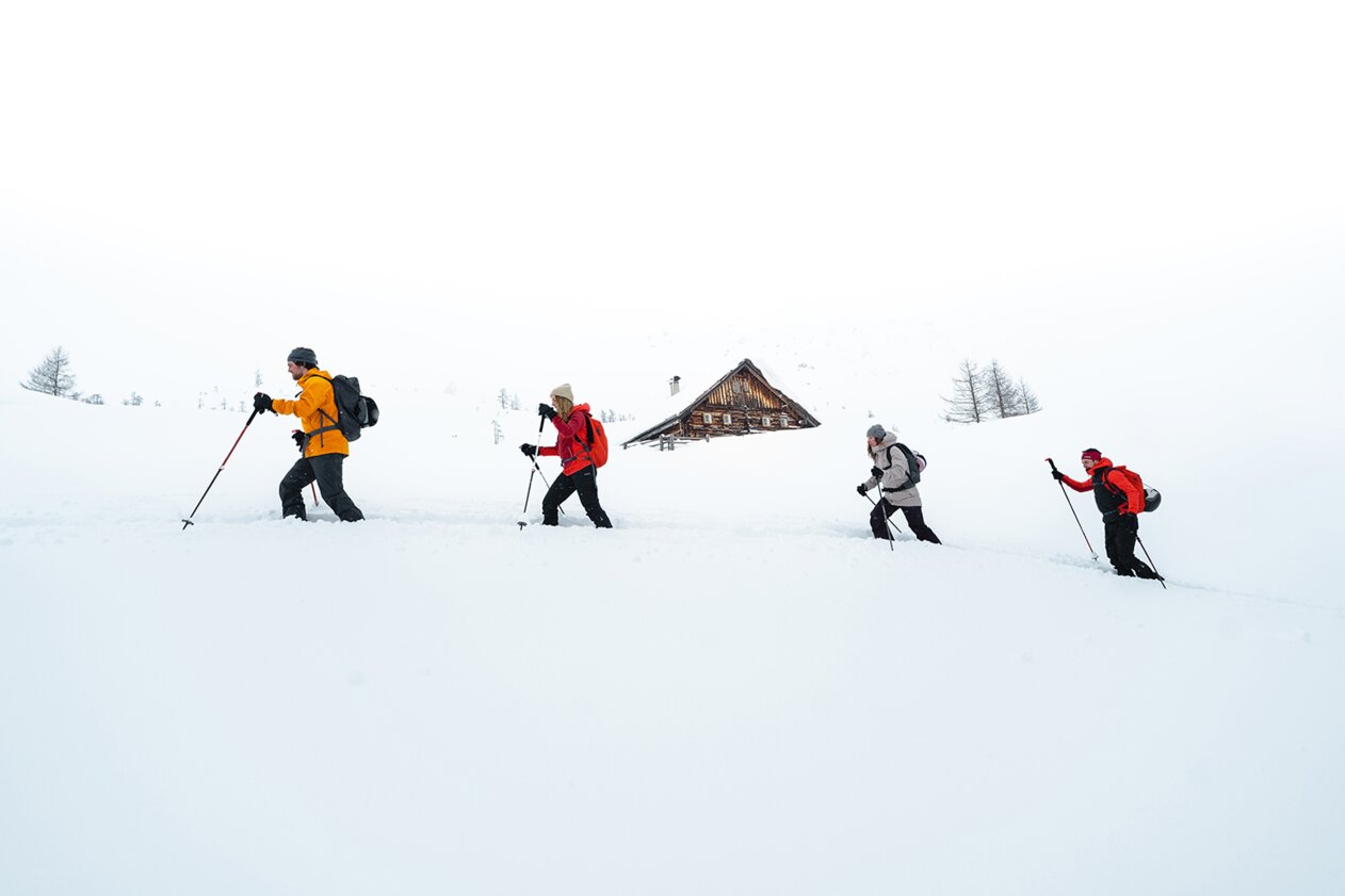 Group of four hikers in snow. | © Atomic Austria GmbH