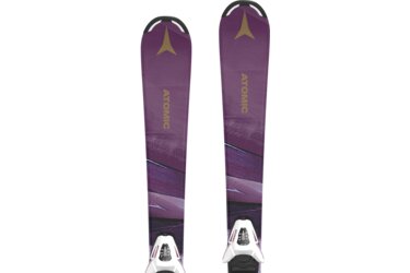 Paar lila Atomic Ski