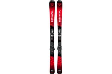 Paire de skis Rossignol Hero Junior Multi Event avec fixations.