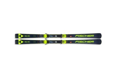 A pair of Fischer RC4 RC skis