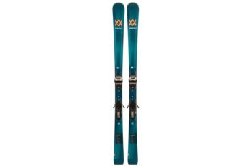 Paar Völkl Deacon 84 Ski mit Bindungen.