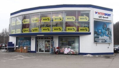 Intersport GU Sport store with WSV advertising